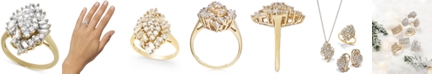 Wrapped in Love Diamond Cluster Ring (1 ct. t.w.) in 14k Gold, Created for Macy's